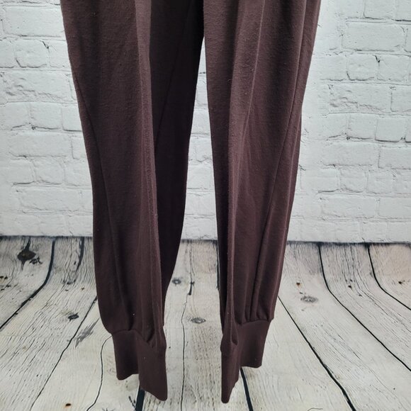 CALIA Brown Drawstring Soft Long Sleeve Jogger Sweatpants Jumpsuit Jumper Large - Picture 10 of 12